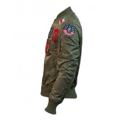 Top Gun Ma-1 Bomber Jacket With Patches